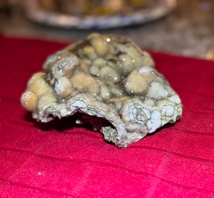 Sparkling 5" Specimen of Chalcedony Druzy Quartz Sourced from Missouri