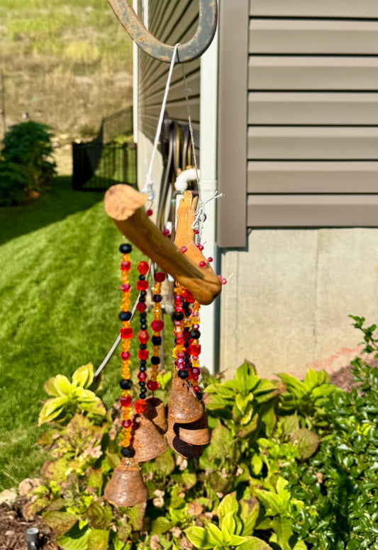 Witchy Bells Fall Color Windchime Suncatcher