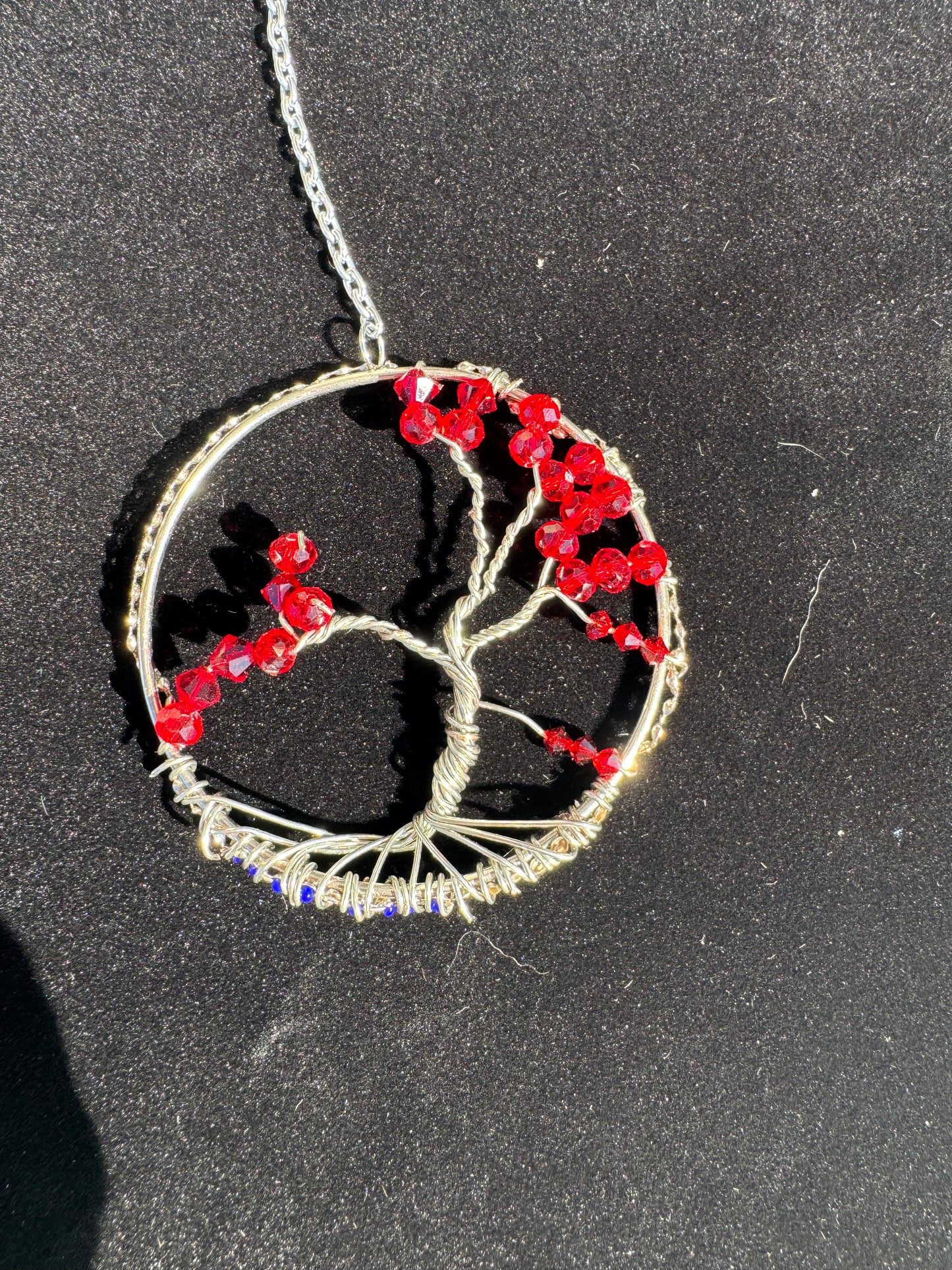 Handmade Red Tree of Life Ornament