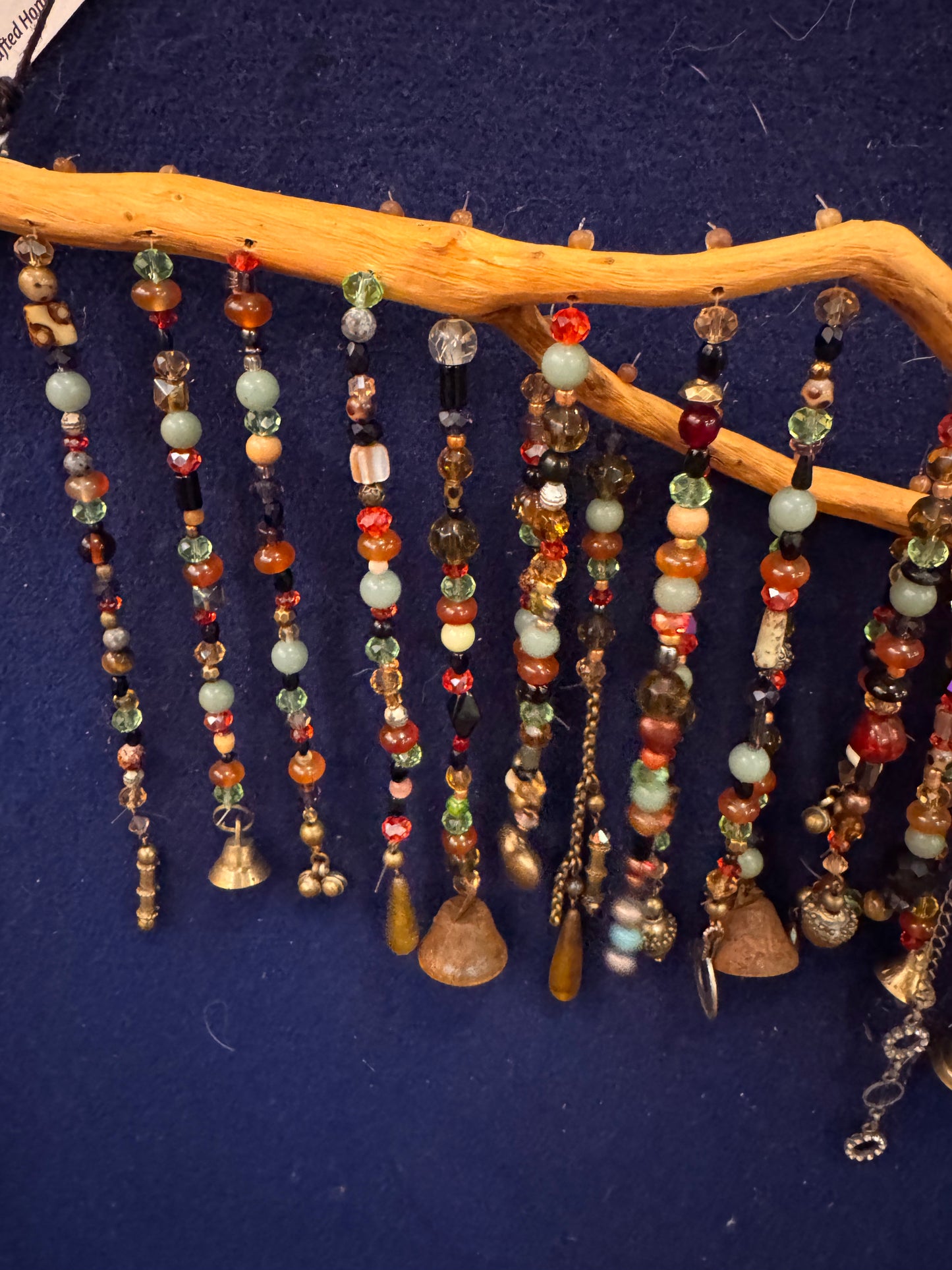 Handmade Multicolor Boho Suncatcher on Driftwood