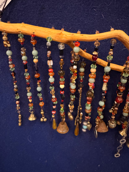 Handmade Multicolor Boho Suncatcher on Driftwood