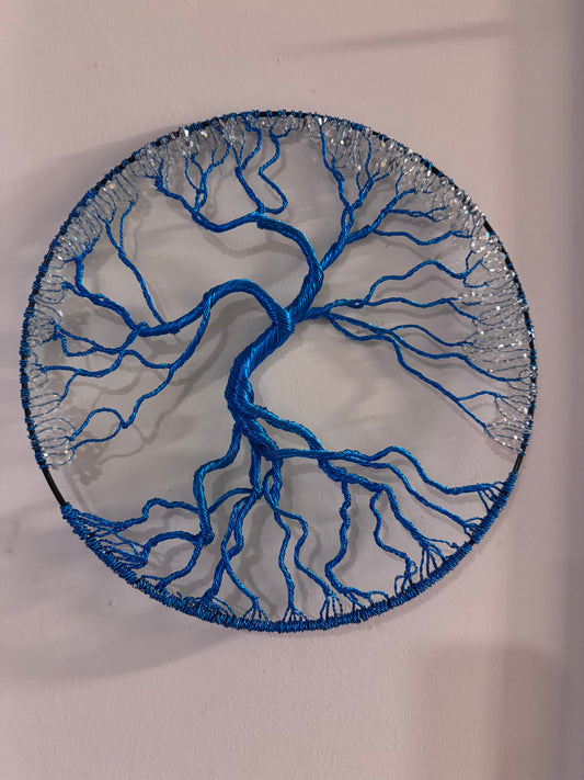Large Blue Tree of Life Suncatcher or Wall Hanging