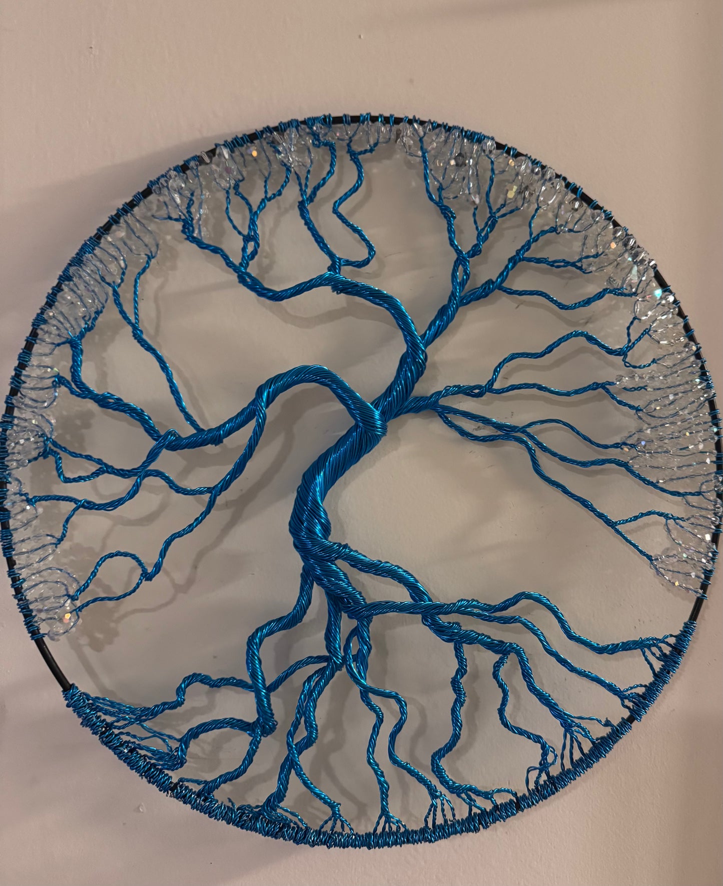 Large Blue Tree of Life Suncatcher or Wall Hanging