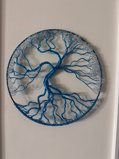 Large Blue Tree of Life Suncatcher or Wall Hanging