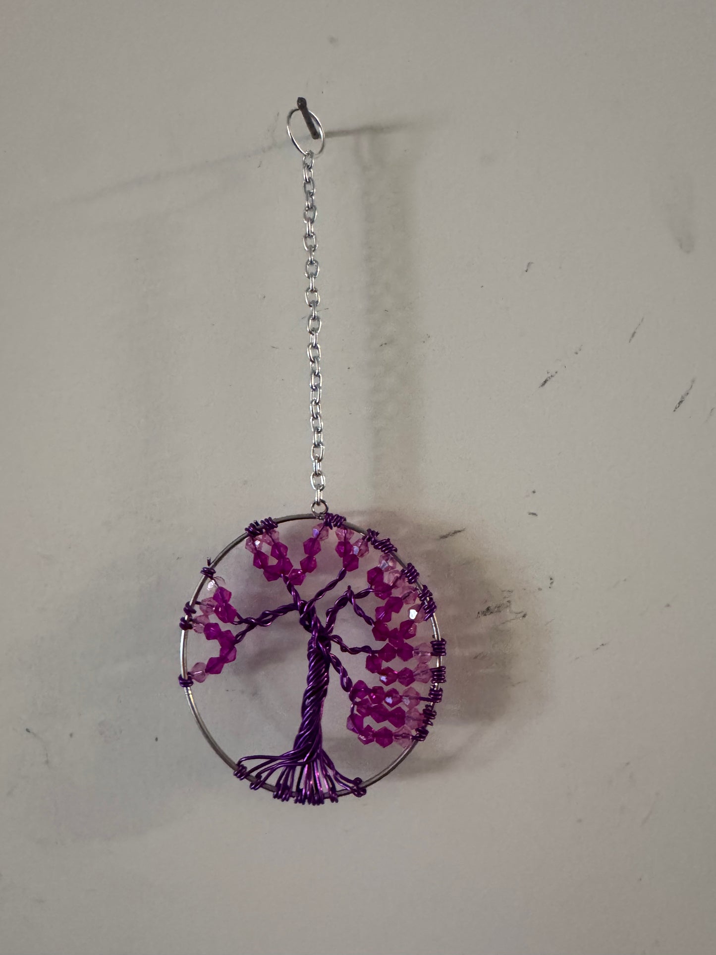 Purple Tree of Life Suncatcher on 6" Hoop