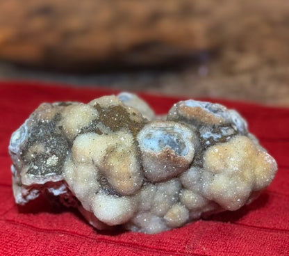 Sparkling 5" Specimen of Chalcedony Druzy Quartz Sourced from Missouri