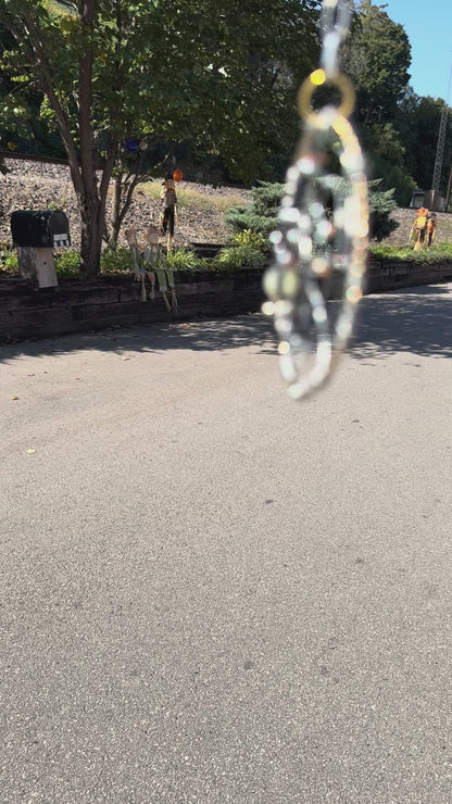 Black and White Orb Weaver Spider Ornament